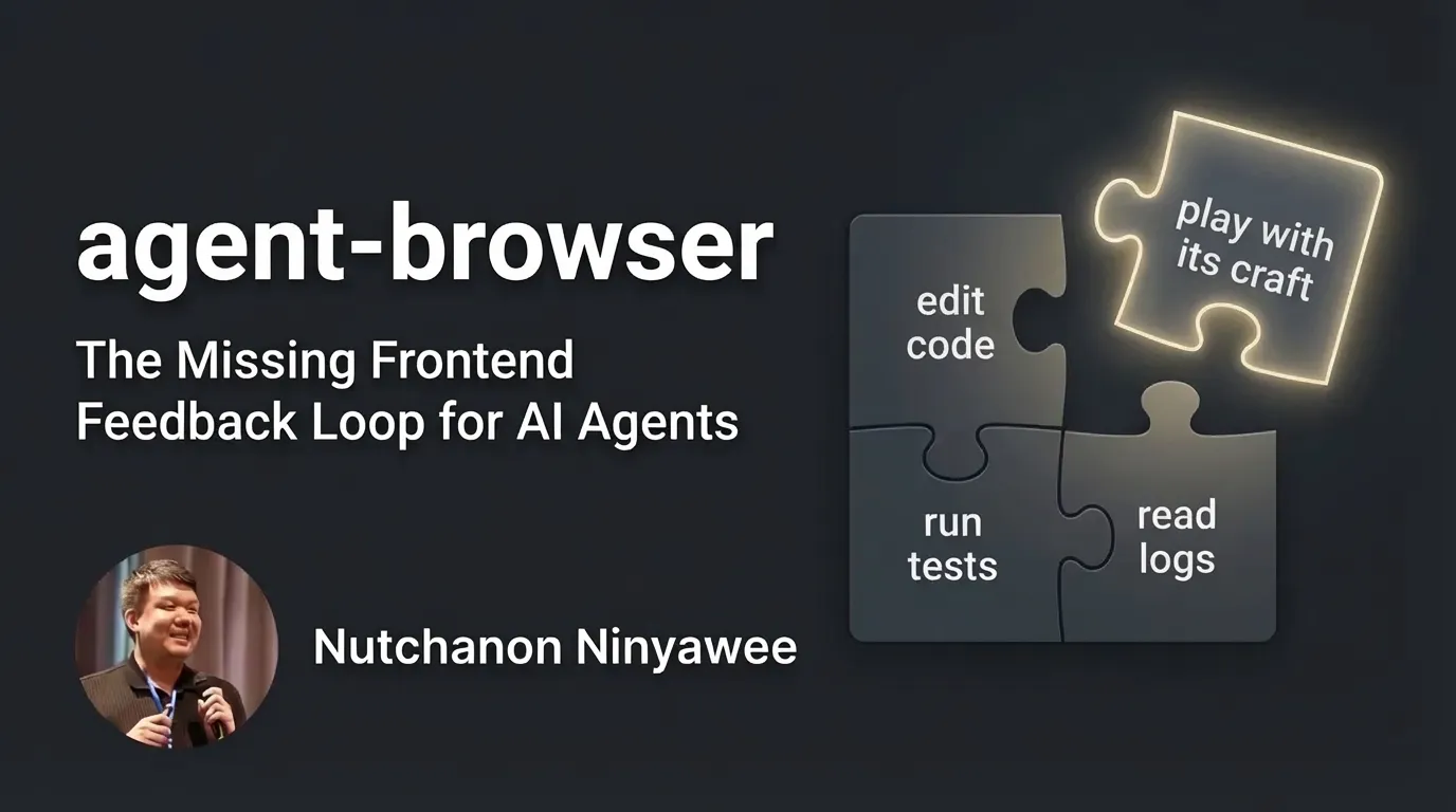 agent-browser: jigsaw puzzle with 'play with its craft' as the missing piece